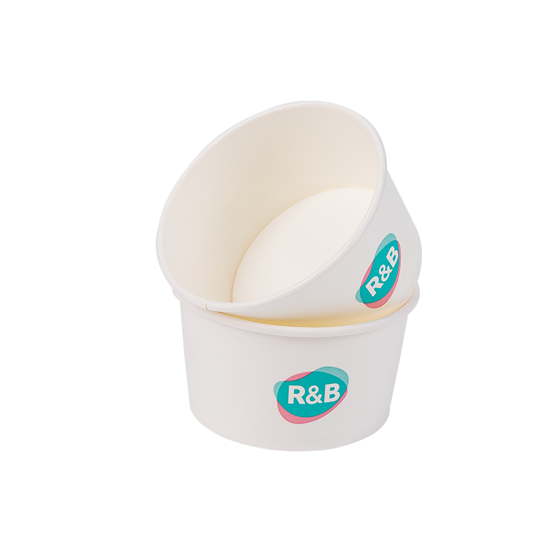 8oz Disposable Biodegradable Paper Ice Cream Cups