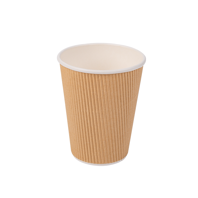 12oz Disposable Biodegradable Corrugated Paper Cups