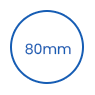 80mm Disposable PP Cup Lid icon